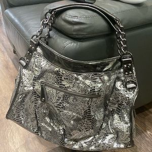 Tote bag, large gray, and silver nice!